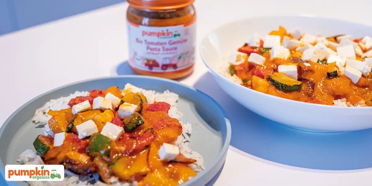 Leckeres Gemüse in unserer Gemüse-Wok-Pfanne - Pumpkin Organics