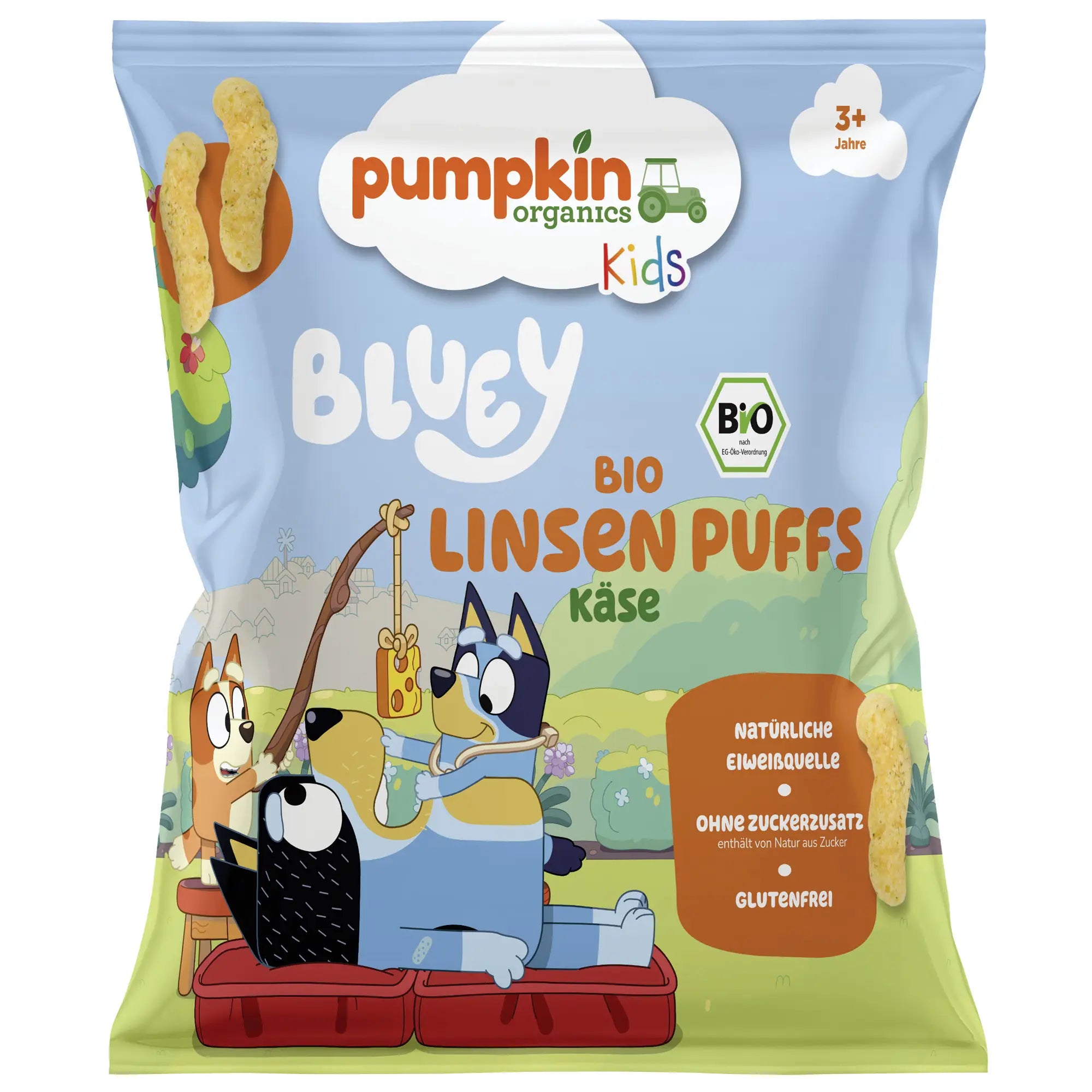 Bluey Bio Linsen Puffs Käse