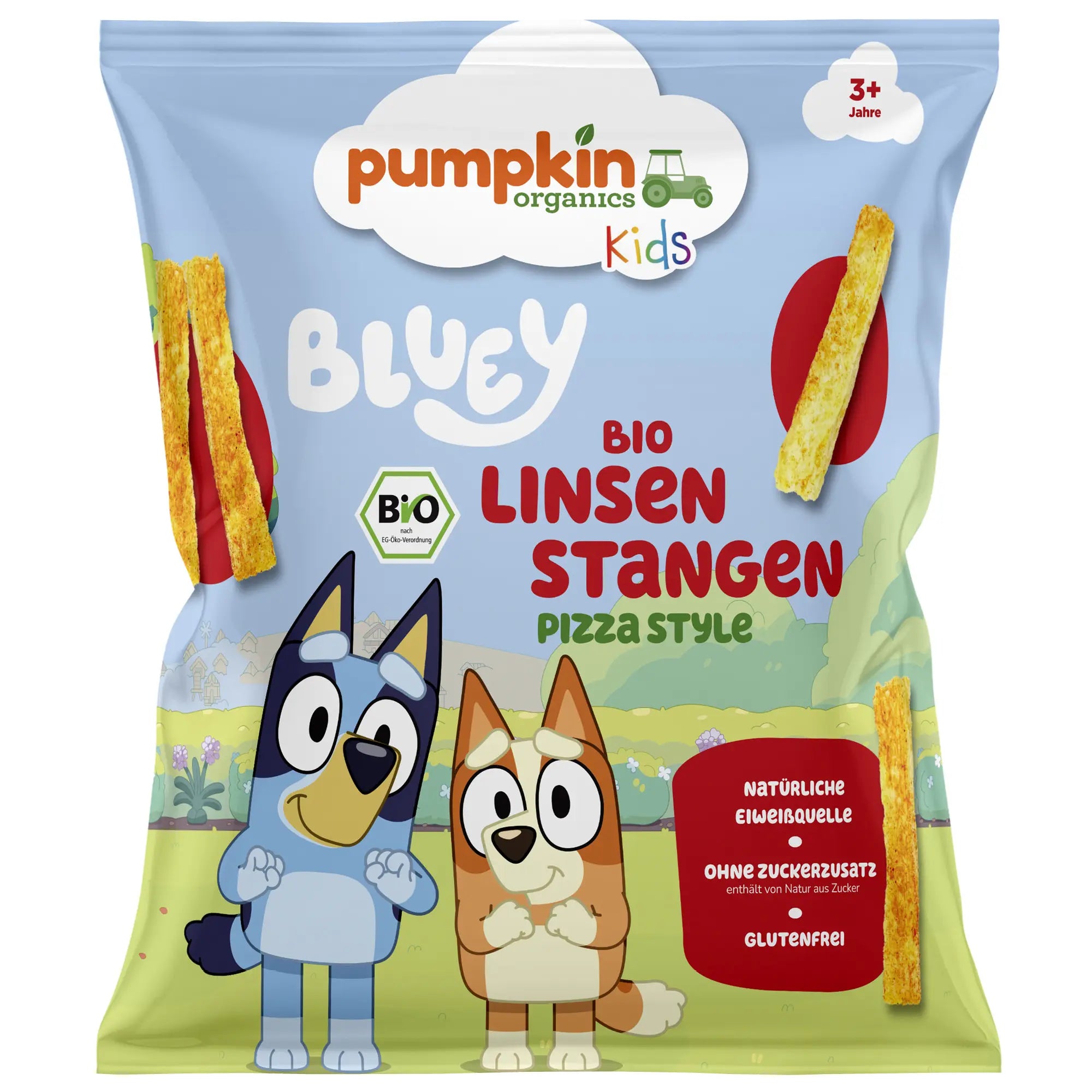 Bluey Bio Linsen Stangen Pizza Style