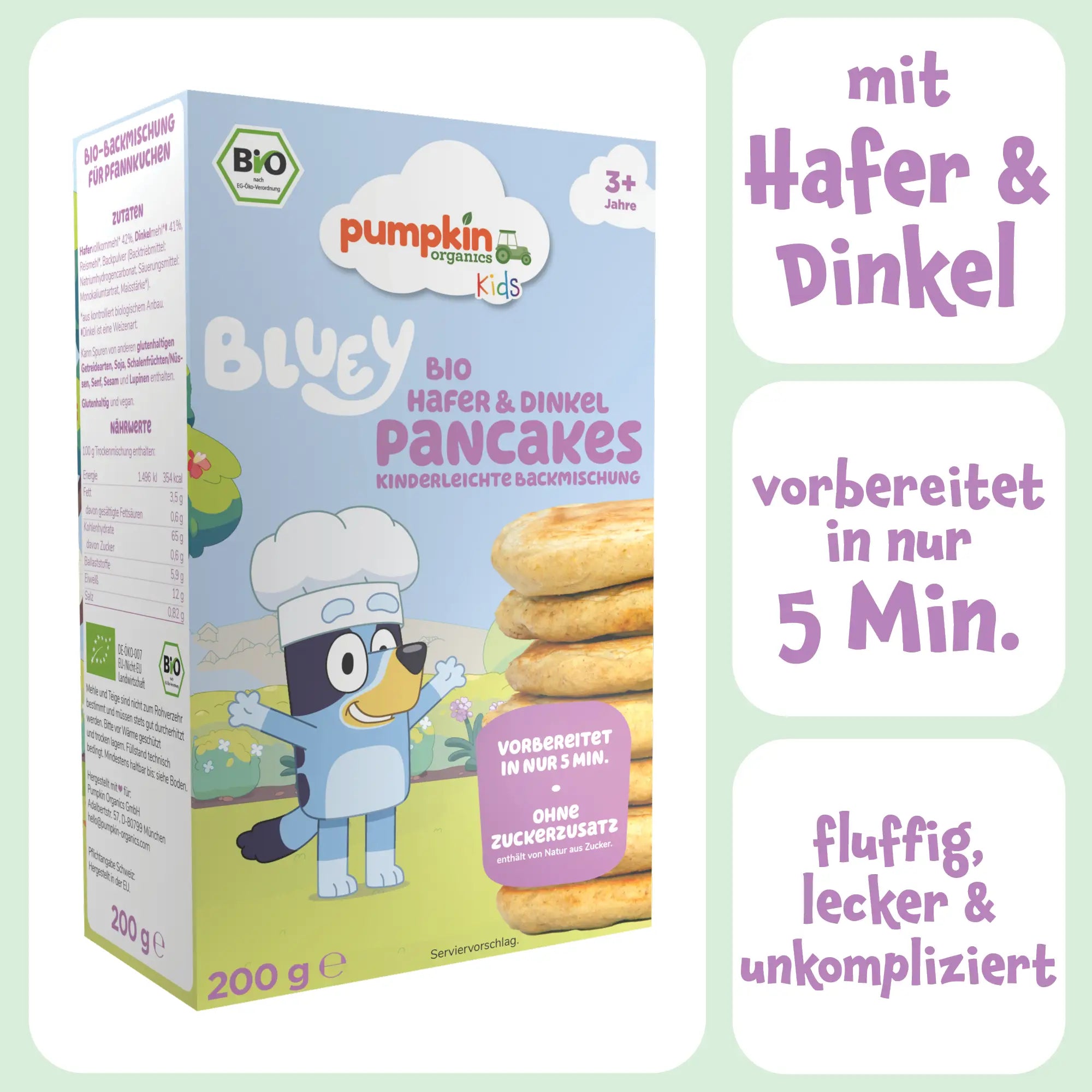 Bluey Kids Bio Backmischungen Bundle