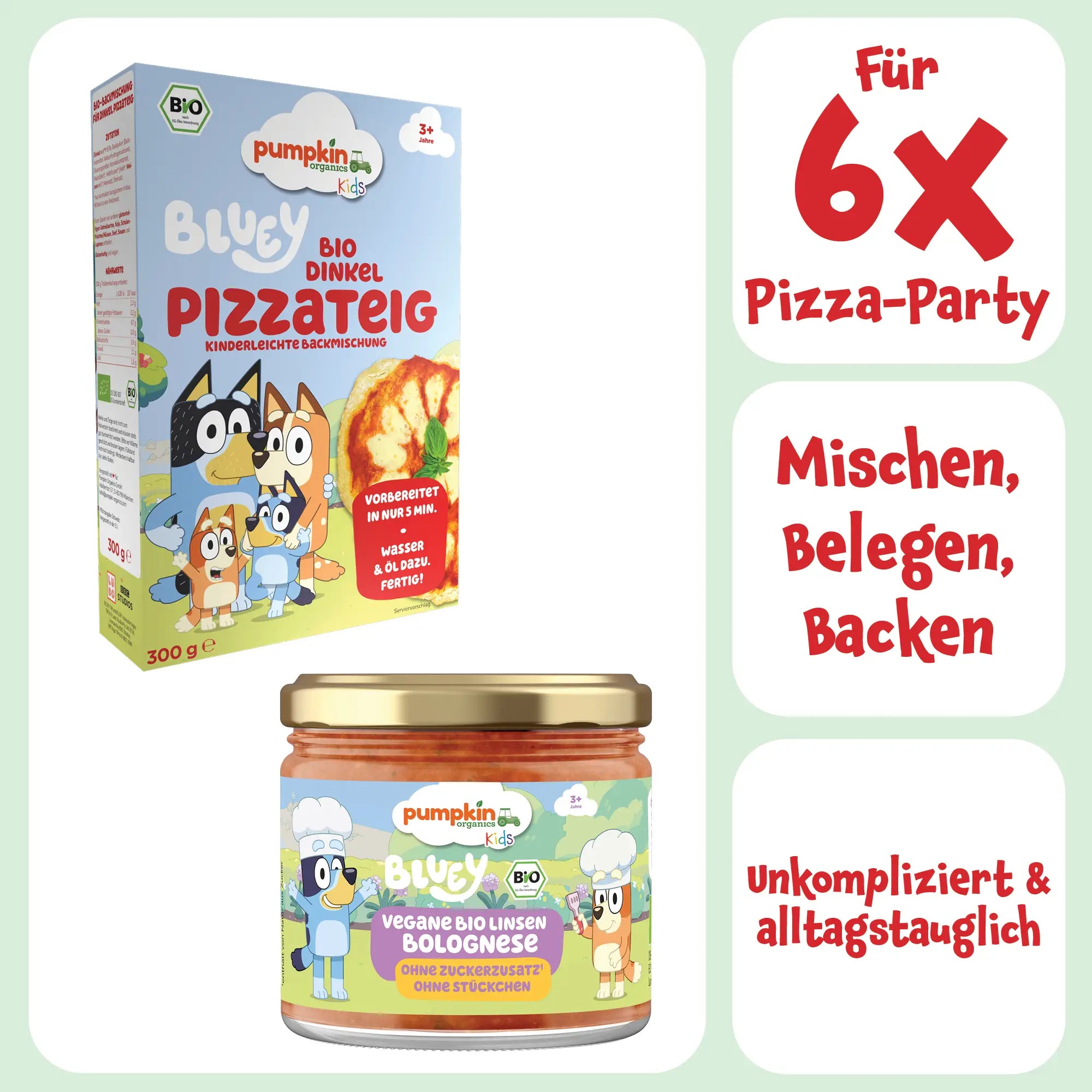 Bluey Kids Pizza-Party Bundle