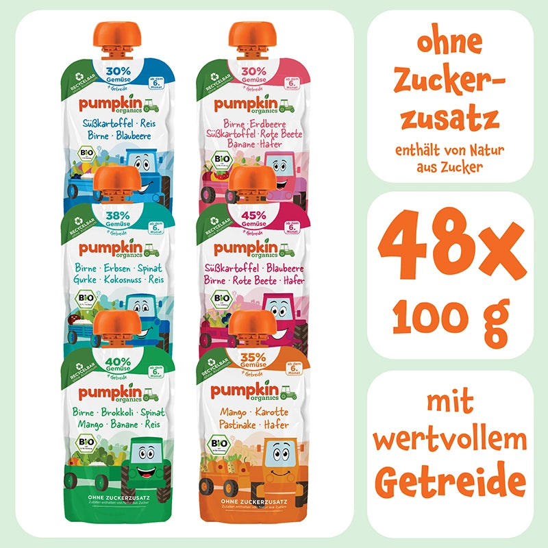 Bio Baby Frühstück Gemüse - Quetschies - Pumpkin Organics