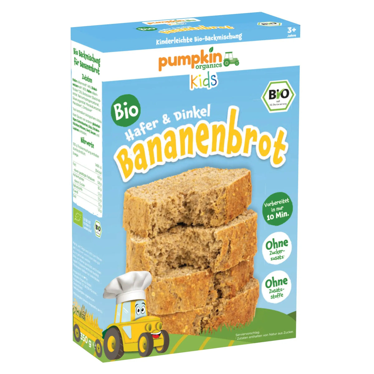 Bio Bananenbrot Hafer & Dinkel 6er Pack - Pumpkin Organics