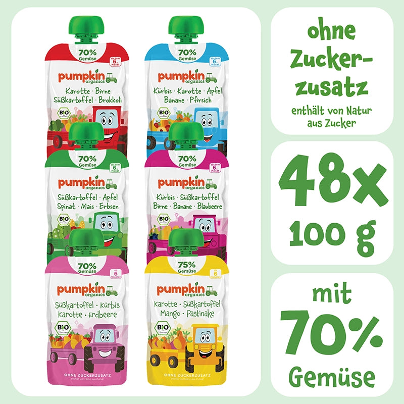 Bio Beikoststarter Gemüse - Quetschies - Pumpkin Organics