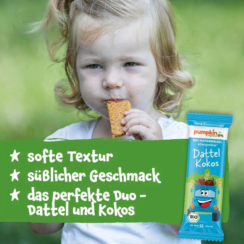 Bio Haferriegel Dattel Kokos - Pumpkin Organics