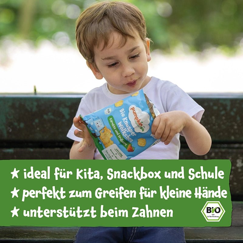 Bio Knusper Wölkchen Karotte und Erdbeere - Pumpkin Organics