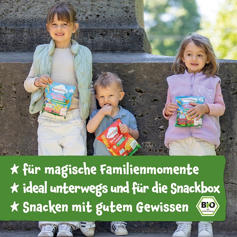 Bio Linsen Stangen Karotte und Erdbeere - Pumpkin Organics