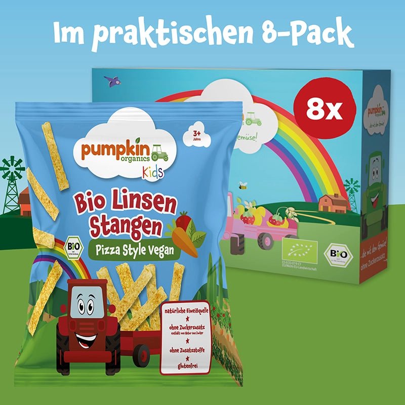 Bio Linsen Stangen Pizza Style Vegan - Pumpkin Organics