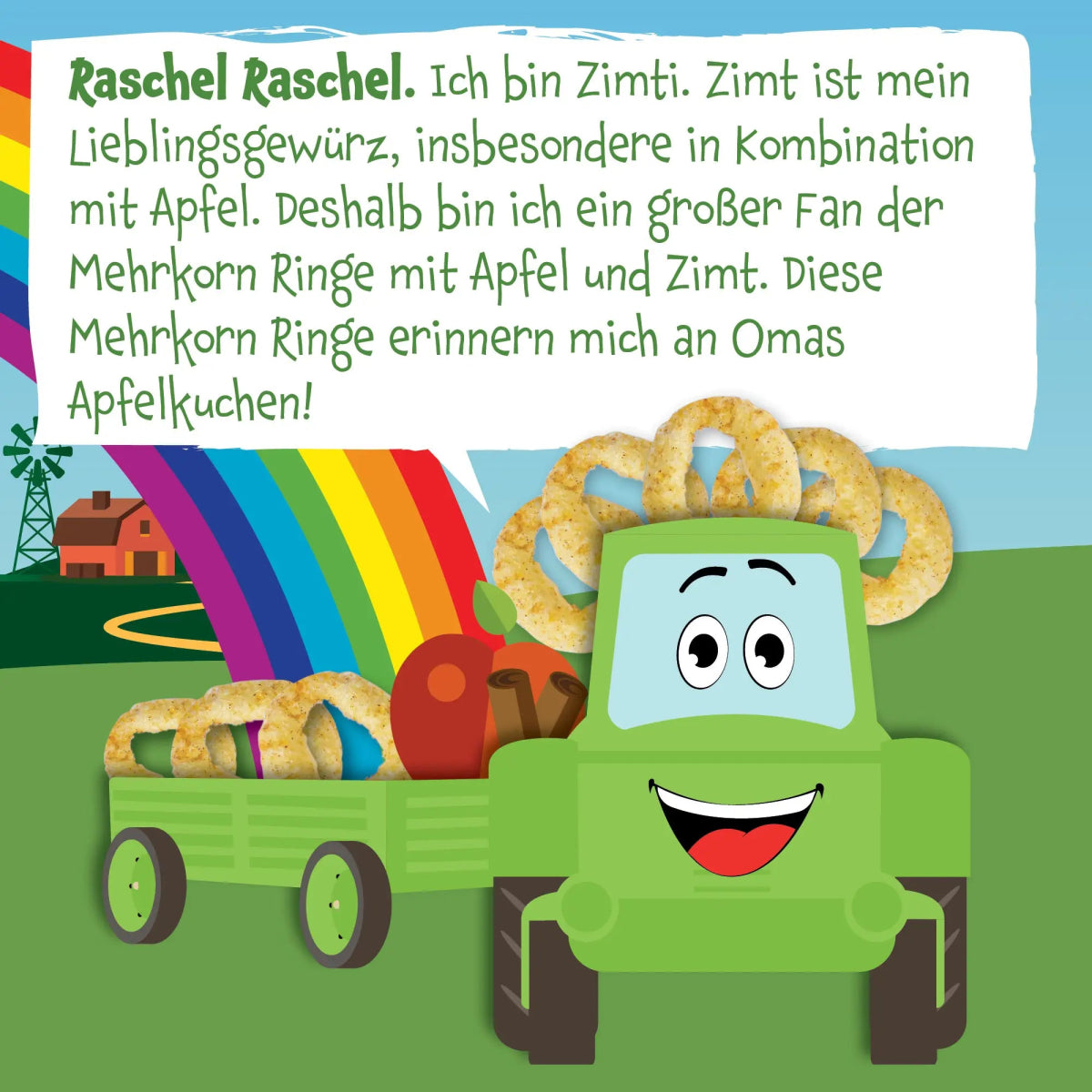 Bio Mehrkorn Ringe Apfel und Zimt - Pumpkin Organics