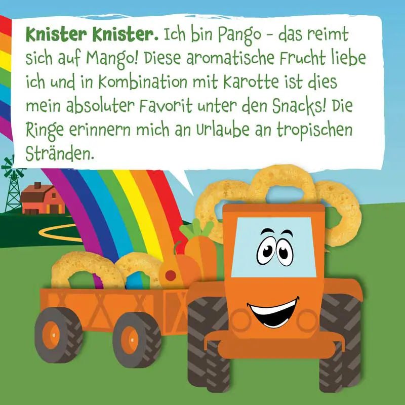 Bio Mehrkorn Ringe Karotte und Mango - Pumpkin Organics