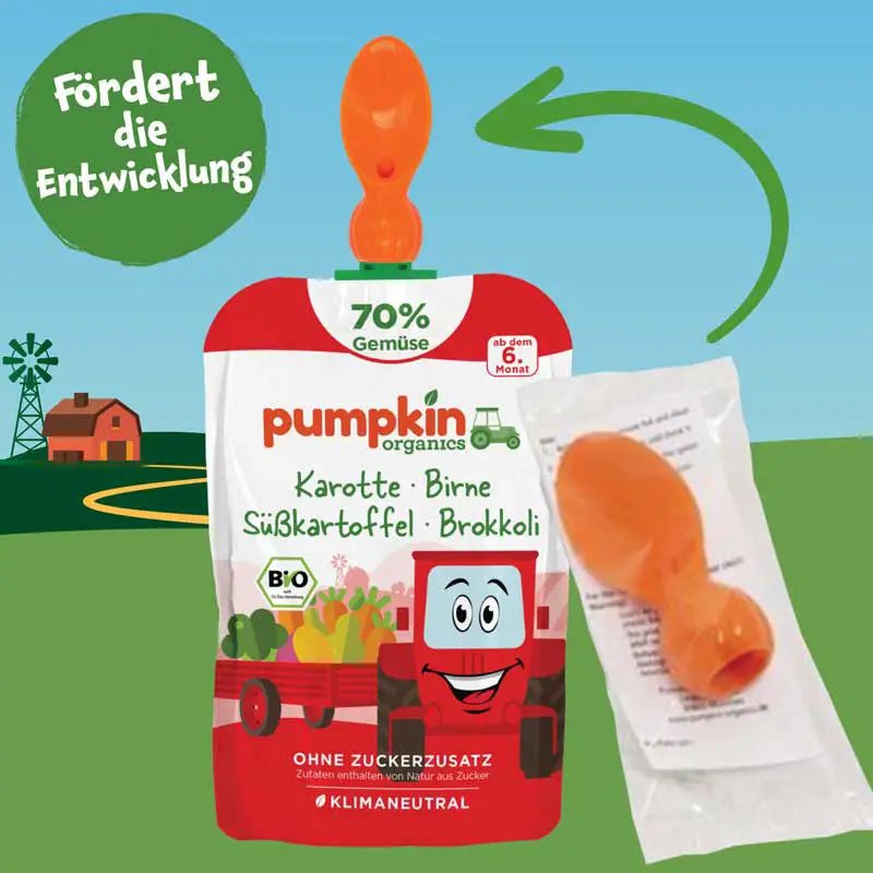 Löffelaufsatz für Quetschies - Pumpkin Organics