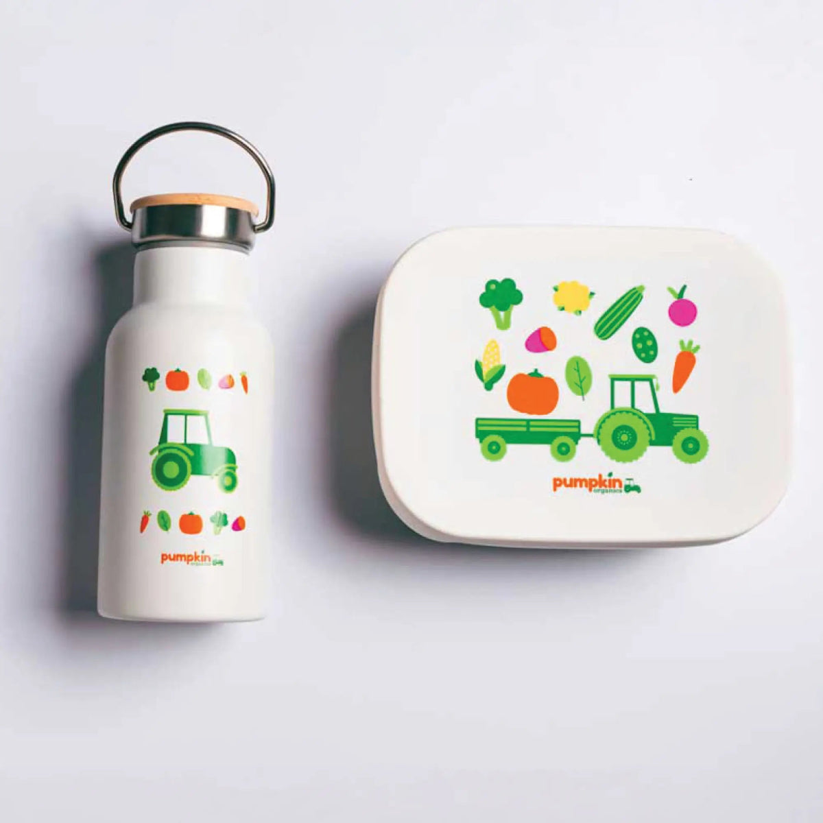 Lunchbox - Set aus Trinkflasche und Brotdose - Pumpkin Organics