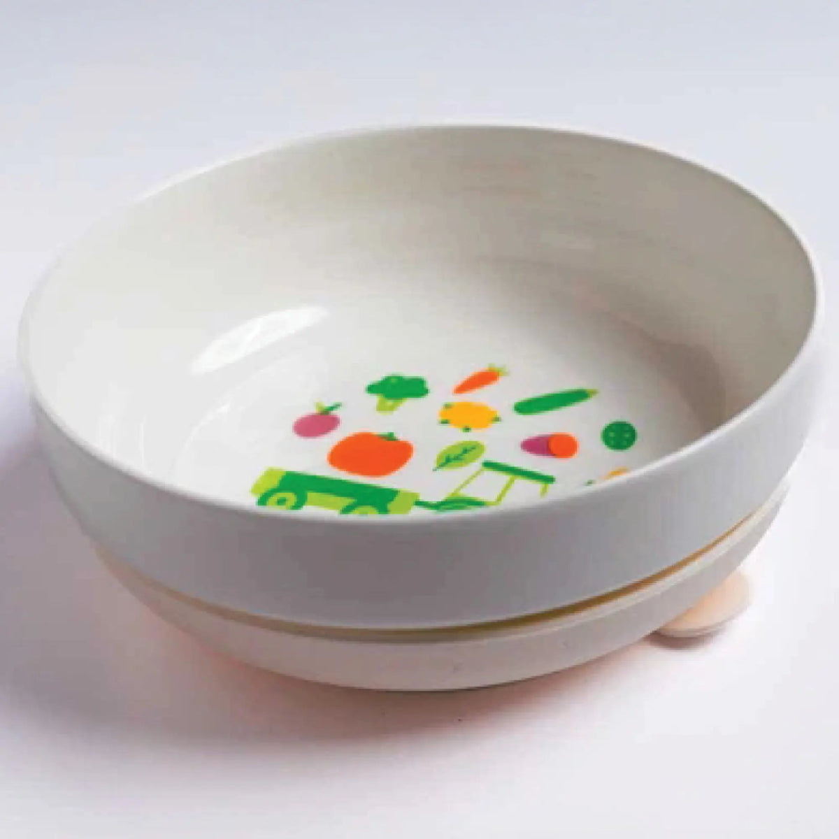 Porzellan - Schale mit Saugmatte - Pumpkin Organics