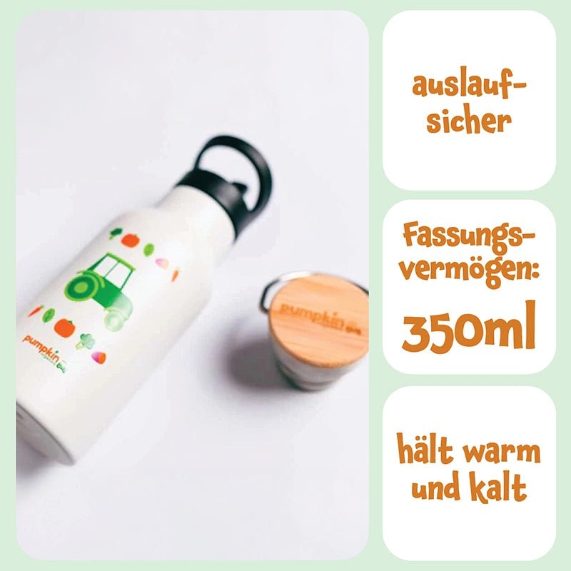 Trinkflasche aus Edelstahl - Pumpkin Organics