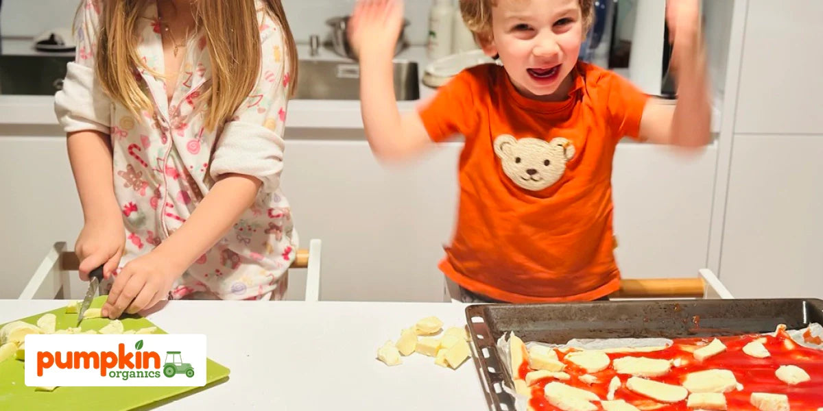 Pizza-Party mit der ganzen Familie