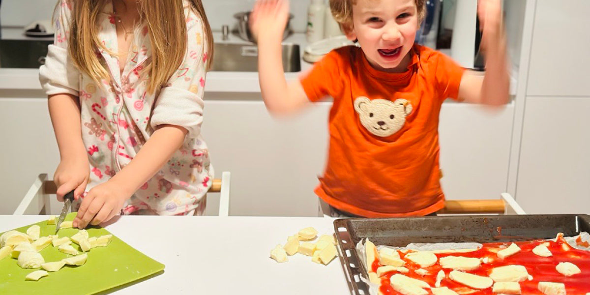 Pizza-Party mit der ganzen Familie