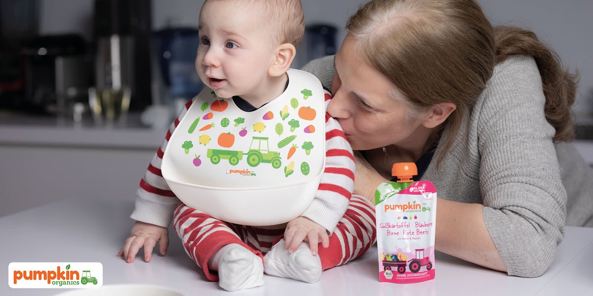 Beikost: Wie du deinem Baby beim Übergang zur festen Nahrung helfen kannst - Pumpkin Organics
