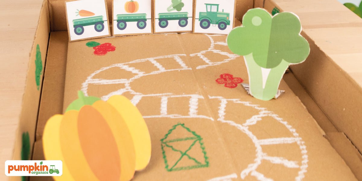 Spiele selber basteln: Die Umkarton-Spielstraße - Pumpkin Organics