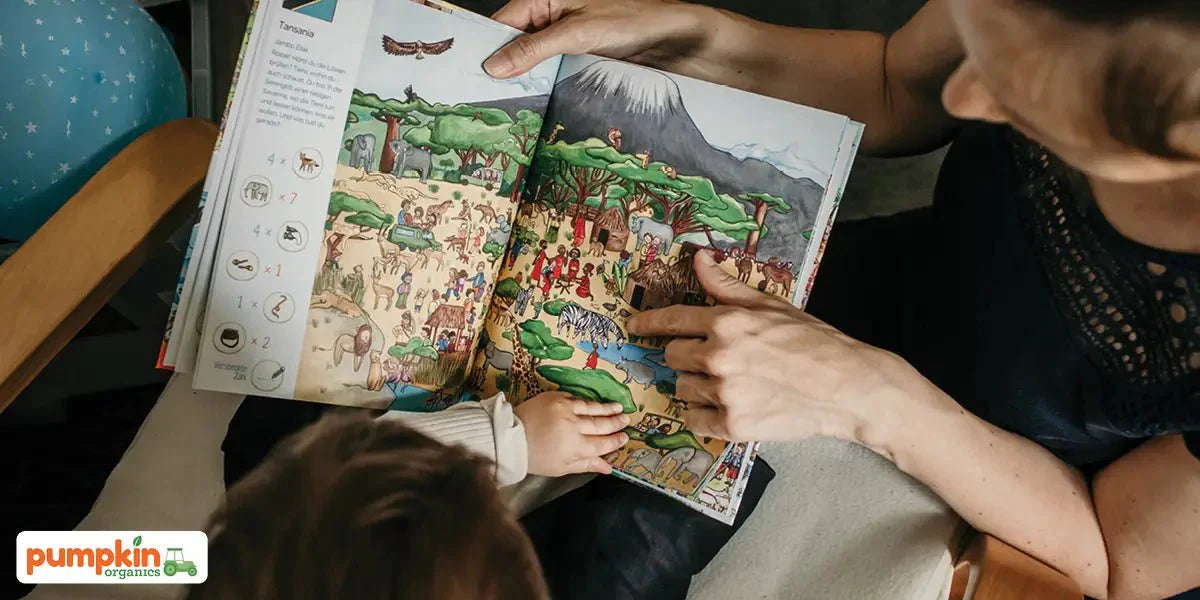 Wieso wir Kindern vorlesen sollten - Pumpkin Organics