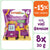 Bio Knabbersnack für Kinder Gemüse Röllchen mit Kürbis, Tomate und Spinat mit viel Gemüse, gepufft und nicht frittiert. 8x20g mit Code Lecker15 gibt es 15% Rabatt