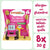 Bio Knabbersnack für Kinder Bio Gemüse Traktorräder mit Erbsen und Mais. Allergen- und glutenfrei, natürliche Ballaststoffquelle. 8x20g