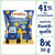 Bio Knabbersnack für Kinder Bio Kichererbsen Sterne mit Mais und Kürbis mit 41% Bio Kichererbsen, natürliche Eiweißquelle, 8x20g