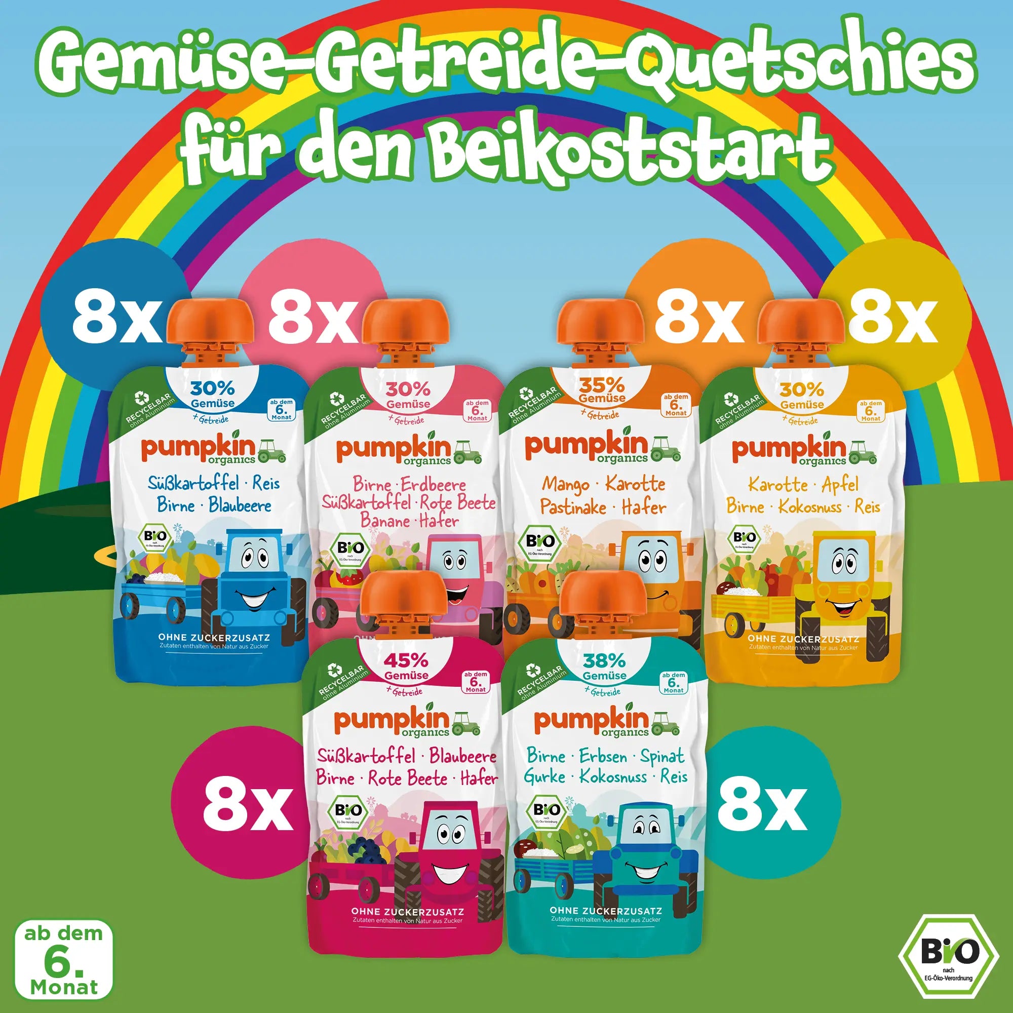 Bio Baby Frühstück Gemüse-Quetschies