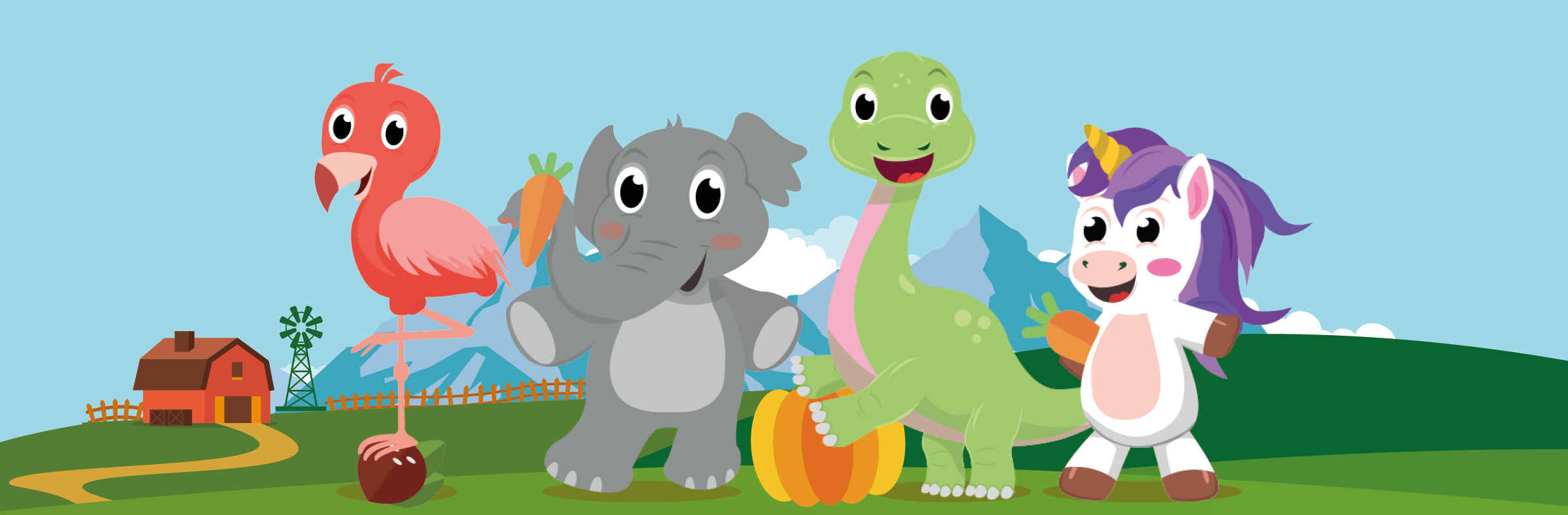 Tiere auf der Pumpkin Organics Farm