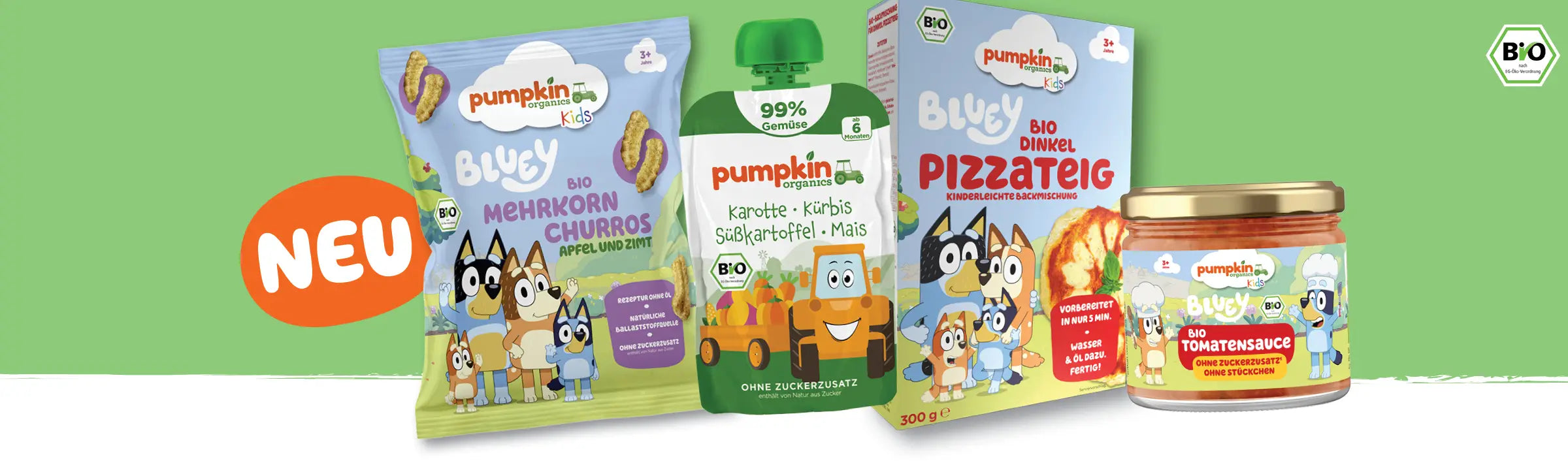 Neue Bio Gemüse-Quetschies