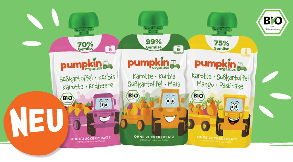 Bio Gemüse-Quetschies mit bis zu 99% Gemüse