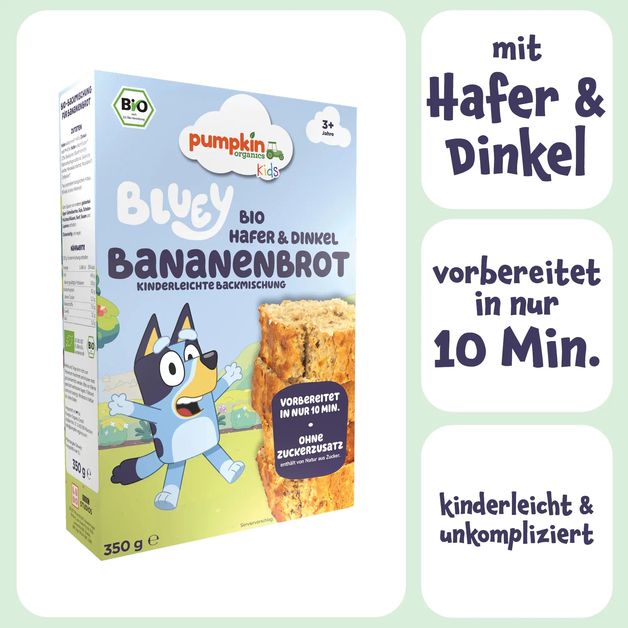 Bluey Bio Bananenbrot Backmischung