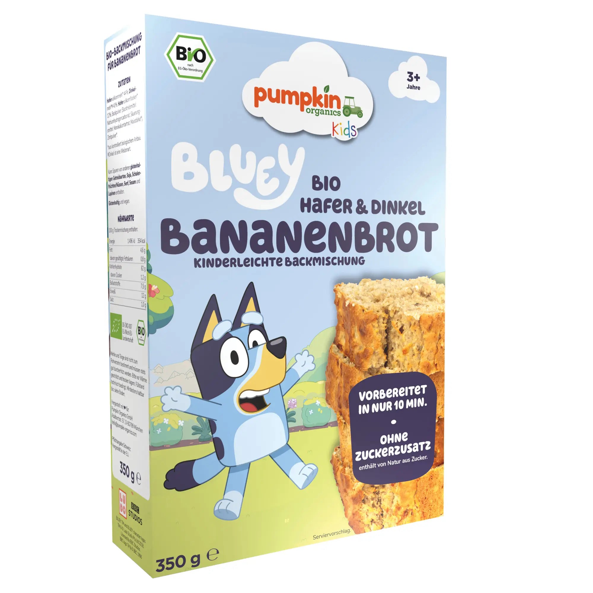 Bluey Bio Bananenbrot Backmischung für Kinder