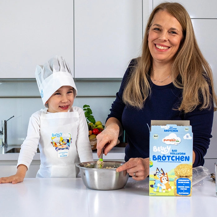 Kinder Backen mit Bluey Pancakes