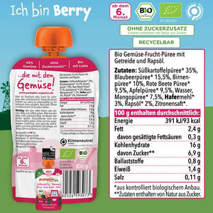 Die "Pinken" Bio Gemüse-Quetschies