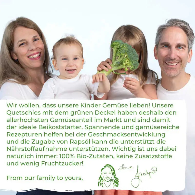 Familie Schnau liebt gesunde Quetschies mit viel Gemüse