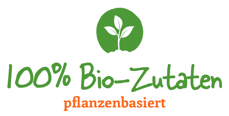 100% pflanzenbasierte Bio-Zutaten