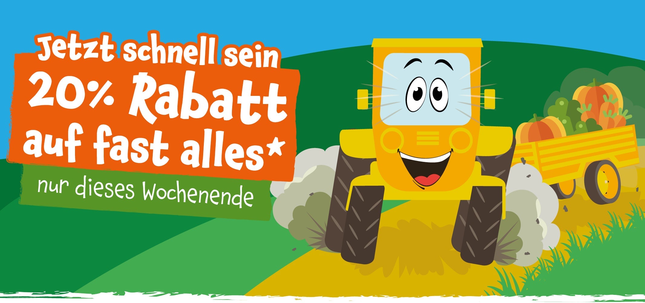 Jetzt schnell sein: 20% Rabatt auf fast alles nur dieses Wochenende