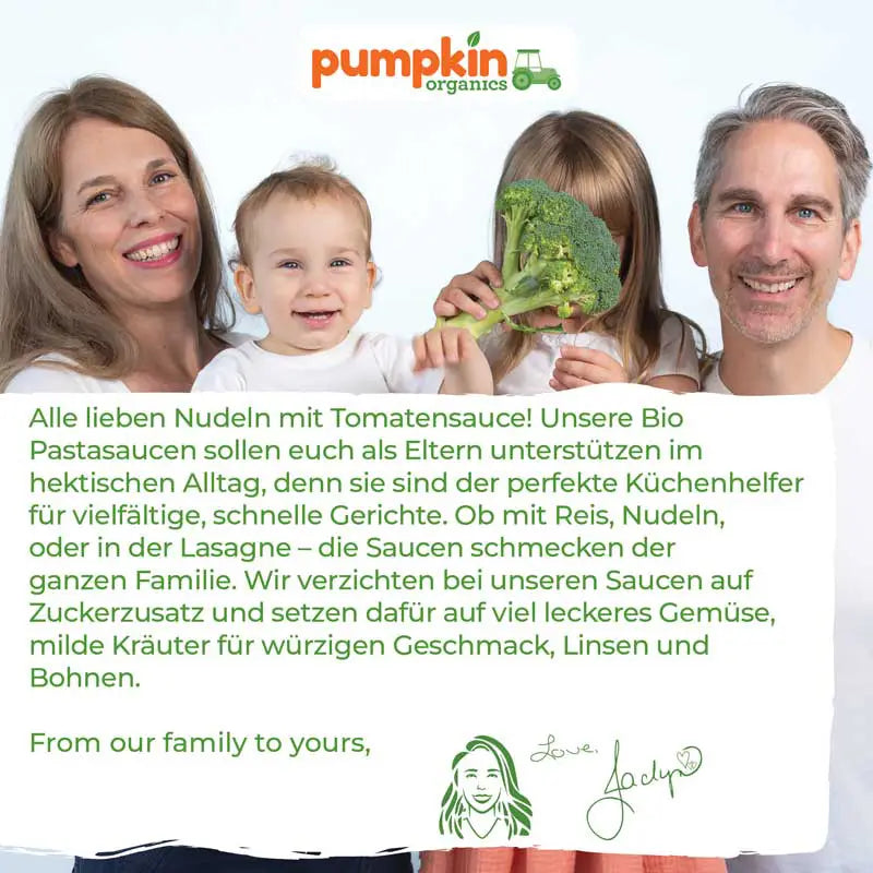 Familie Schnau liebt gesunde Tomatensauce für Kinder