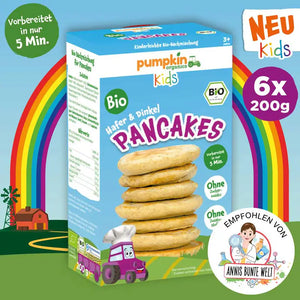Pumpkin Organics Bio Pancakes Backmischung für Kinder 6er Pack