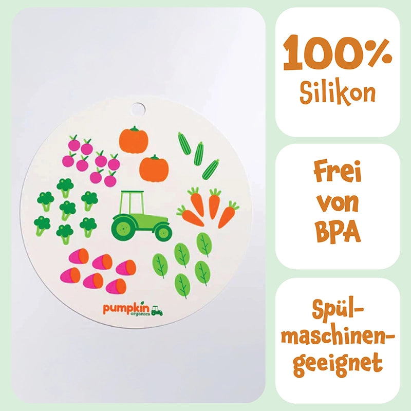 Pumpkin Organics Tischset aus 100% Silikon, frei von BPA und Spülmaschinengeeignet