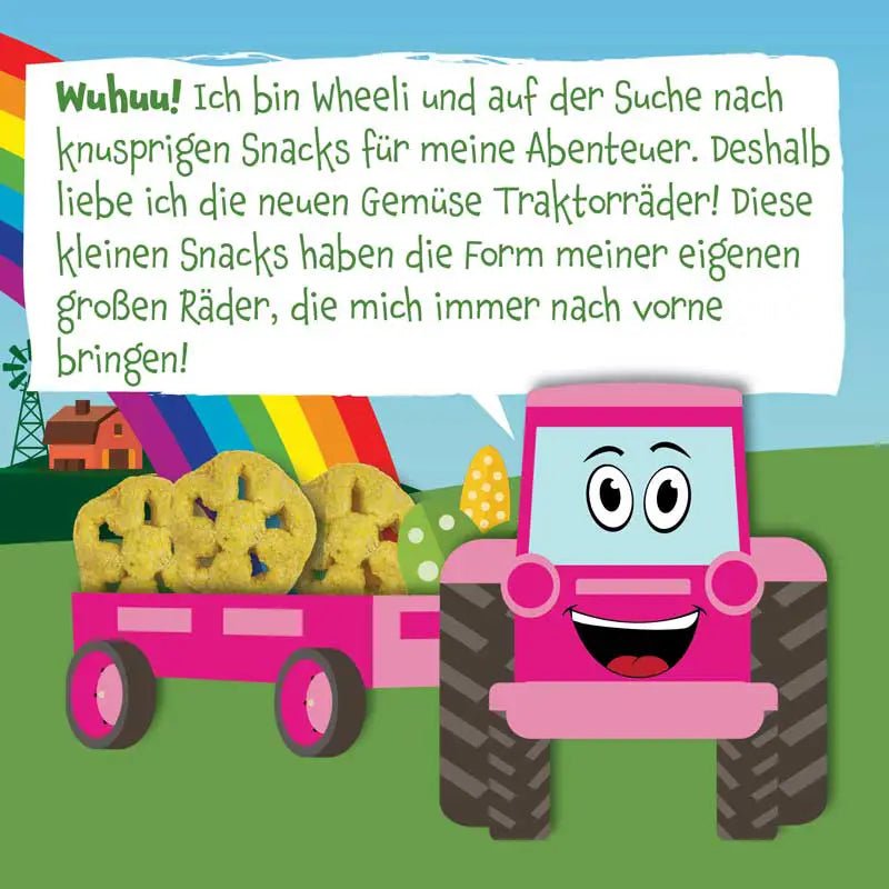 Bio Gemüse Traktorräder Erbsen und Mais - Pumpkin Organics