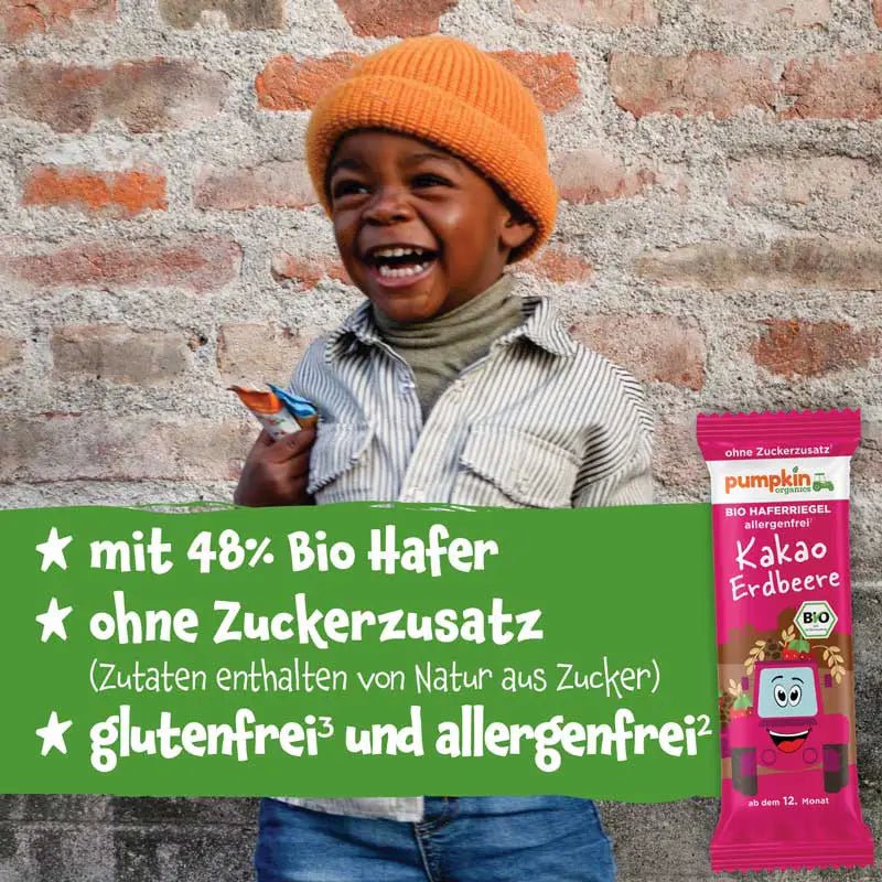 Bio Haferriegel Kakao Erdbeere - Pumpkin Organics