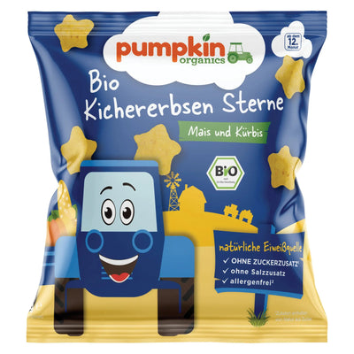 Bio Kichererbsen Sterne Mais und Kürbis - Pumpkin Organics